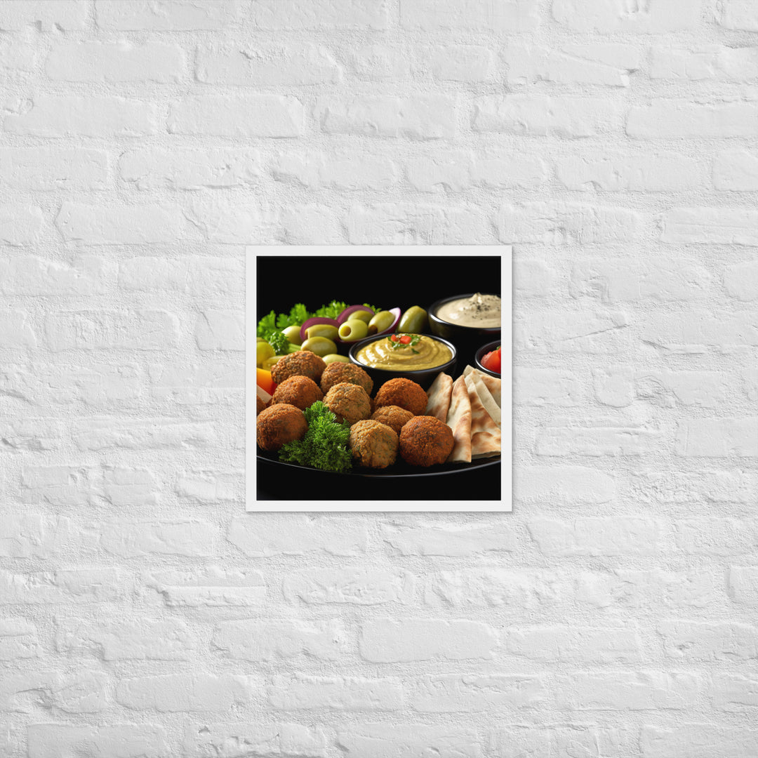 Falafel Platter Framed poster 🤤 from Yumify.AI