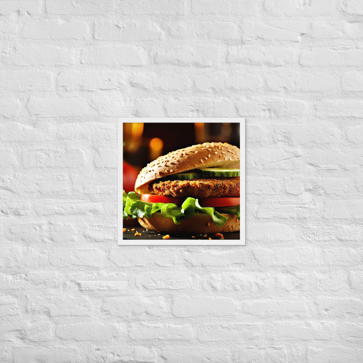 Falafel Burger Framed poster 🤤 from Yumify.AI