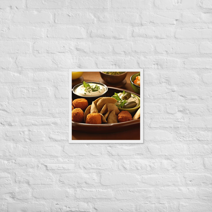 Falafel Mezze Framed poster 🤤 from Yumify.AI