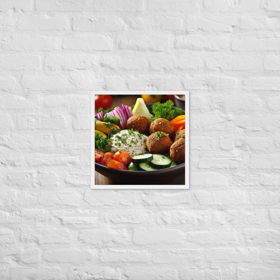 Falafel Bowl Framed poster 🤤 from Yumify.AI