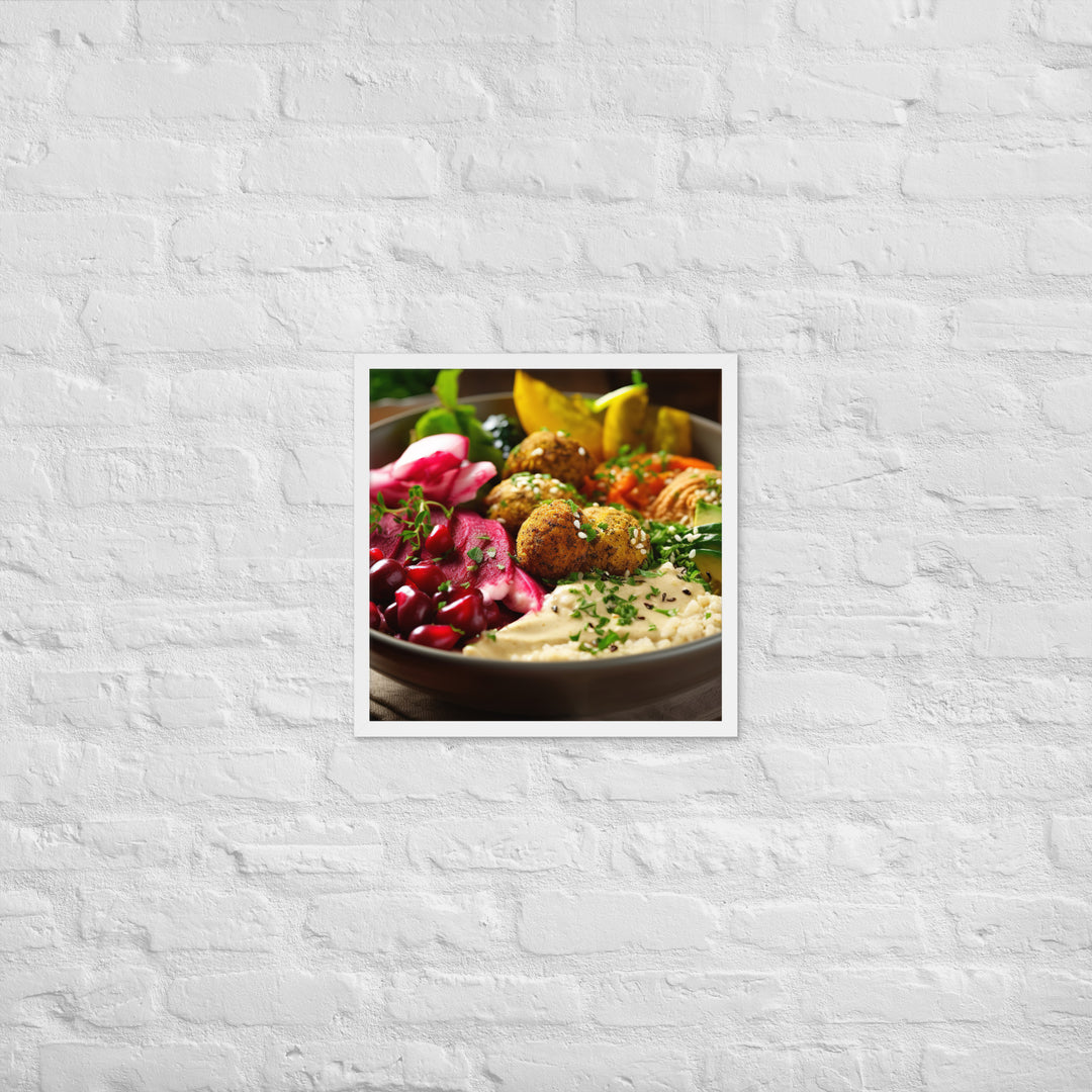 Falafel Bowl Framed poster 🤤 from Yumify.AI