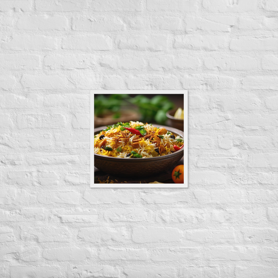 Vegetable Biryani Framed poster 🤤 from Yumify.AI