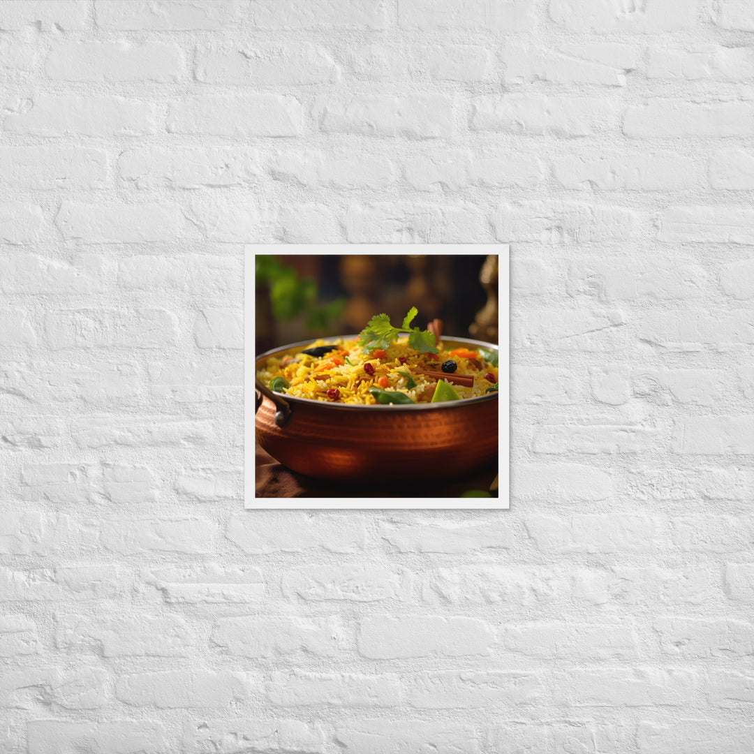 Vegetable Biryani Framed poster 🤤 from Yumify.AI