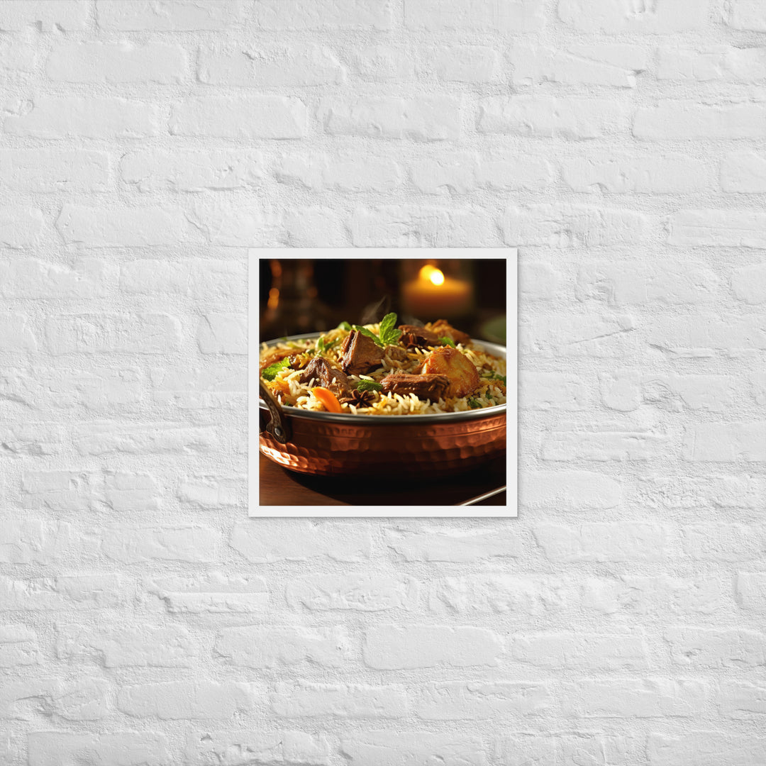 Mutton Biryani Framed poster 🤤 from Yumify.AI