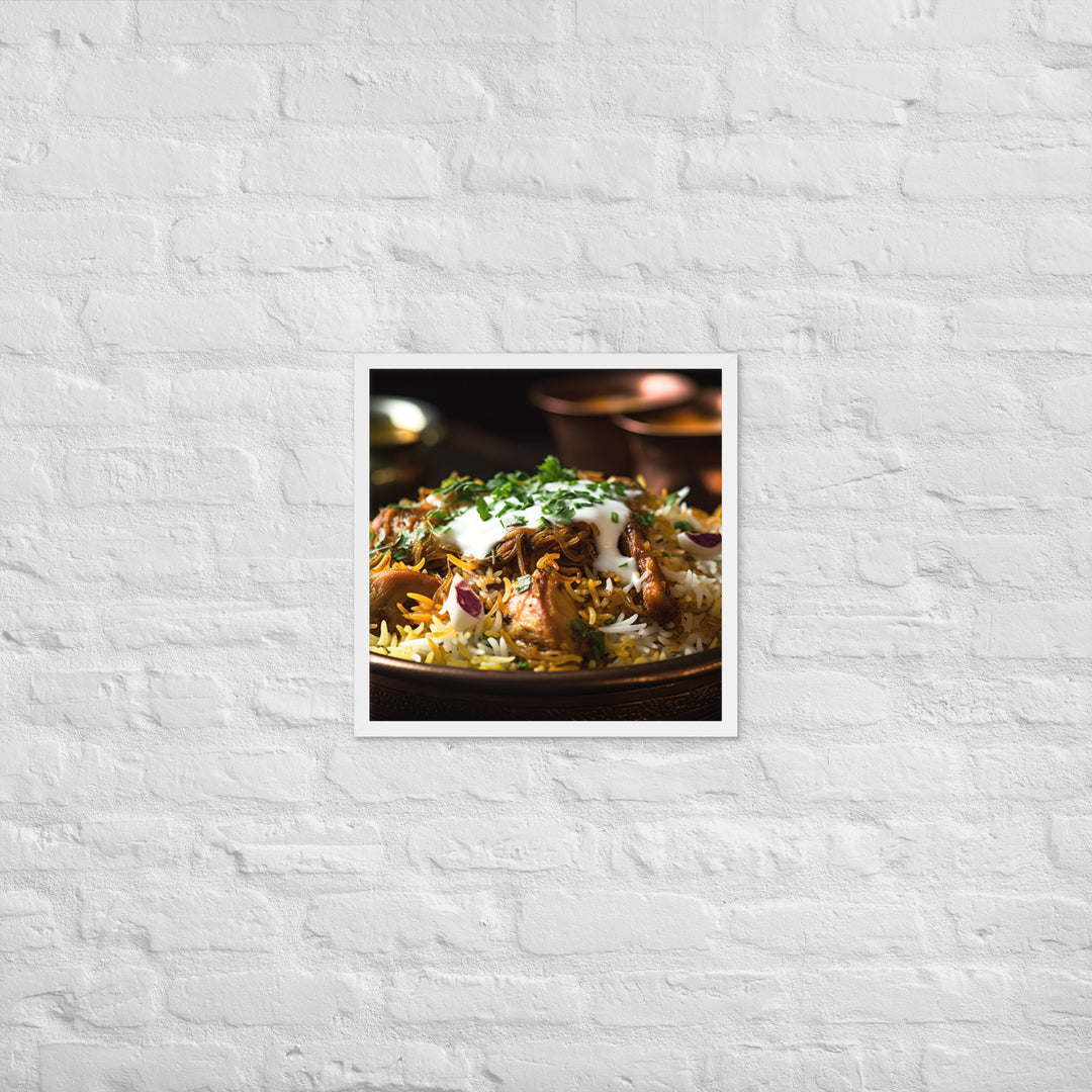 Lucknowi Biryani Framed poster 🤤 from Yumify.AI