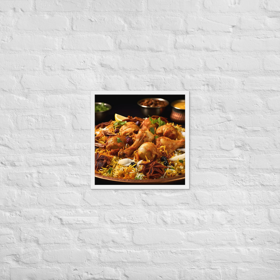 Hyderabadi Biryani Framed poster 🤤 from Yumify.AI