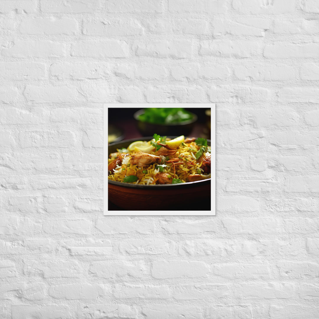 Chicken Biryani Framed poster 🤤 from Yumify.AI