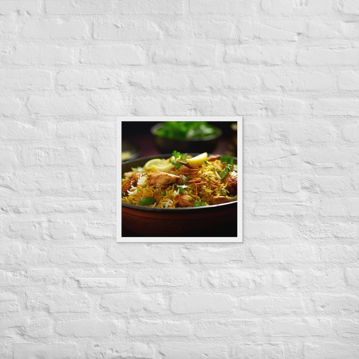 Chicken Biryani Framed poster 🤤 from Yumify.AI