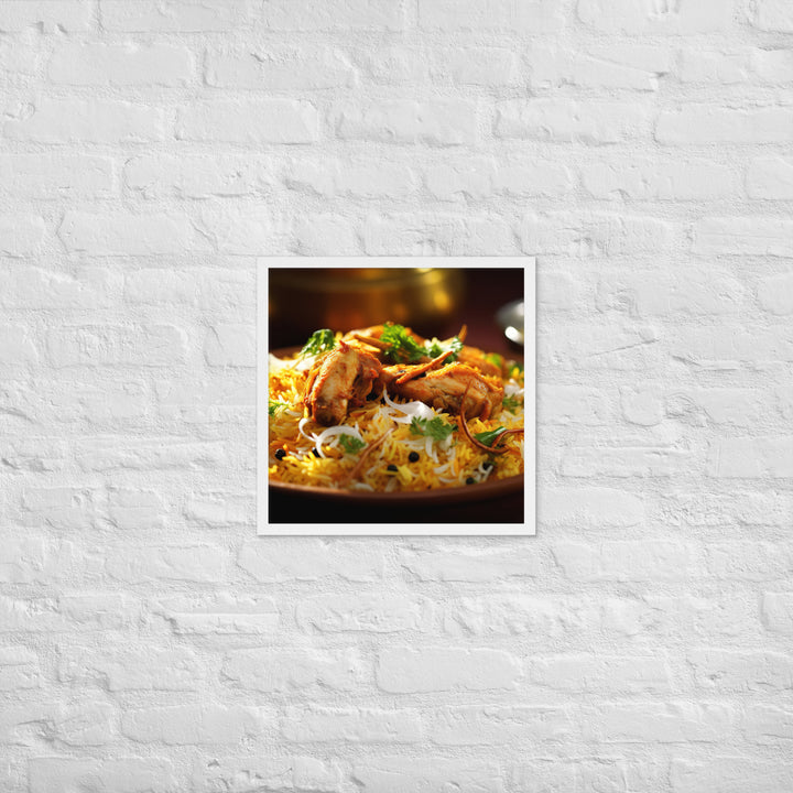 Chicken Biryani Framed poster 🤤 from Yumify.AI