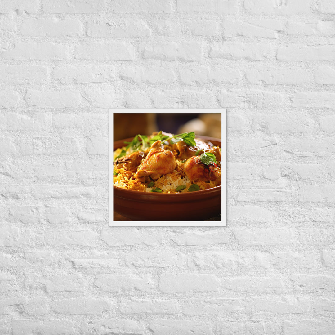 Chicken Biryani Framed poster 🤤 from Yumify.AI