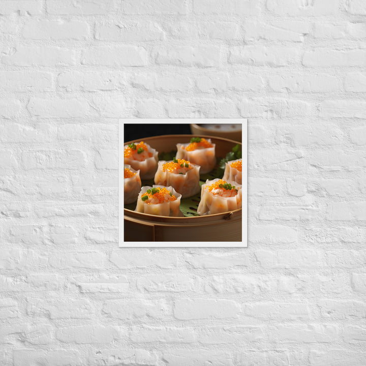 Steamed Siu Mai Framed poster 🤤 from Yumify.AI