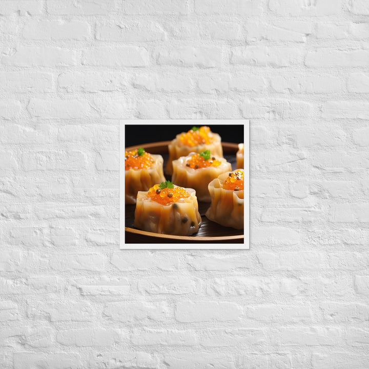 Steamed Siu Mai Framed poster 🤤 from Yumify.AI