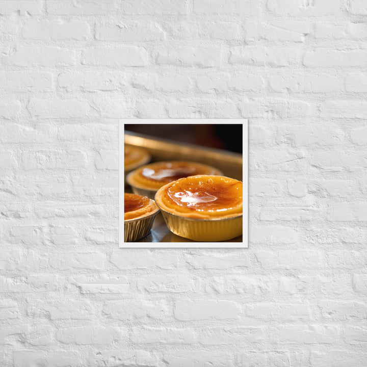 Egg Custard Tarts Framed poster 🤤 from Yumify.AI