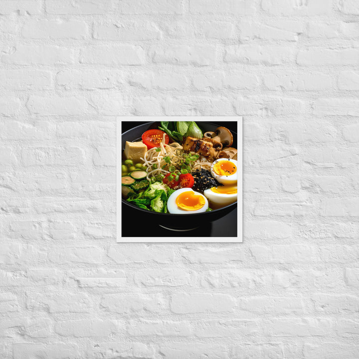 Vegetarian Ramen Framed poster 🤤 from Yumify.AI