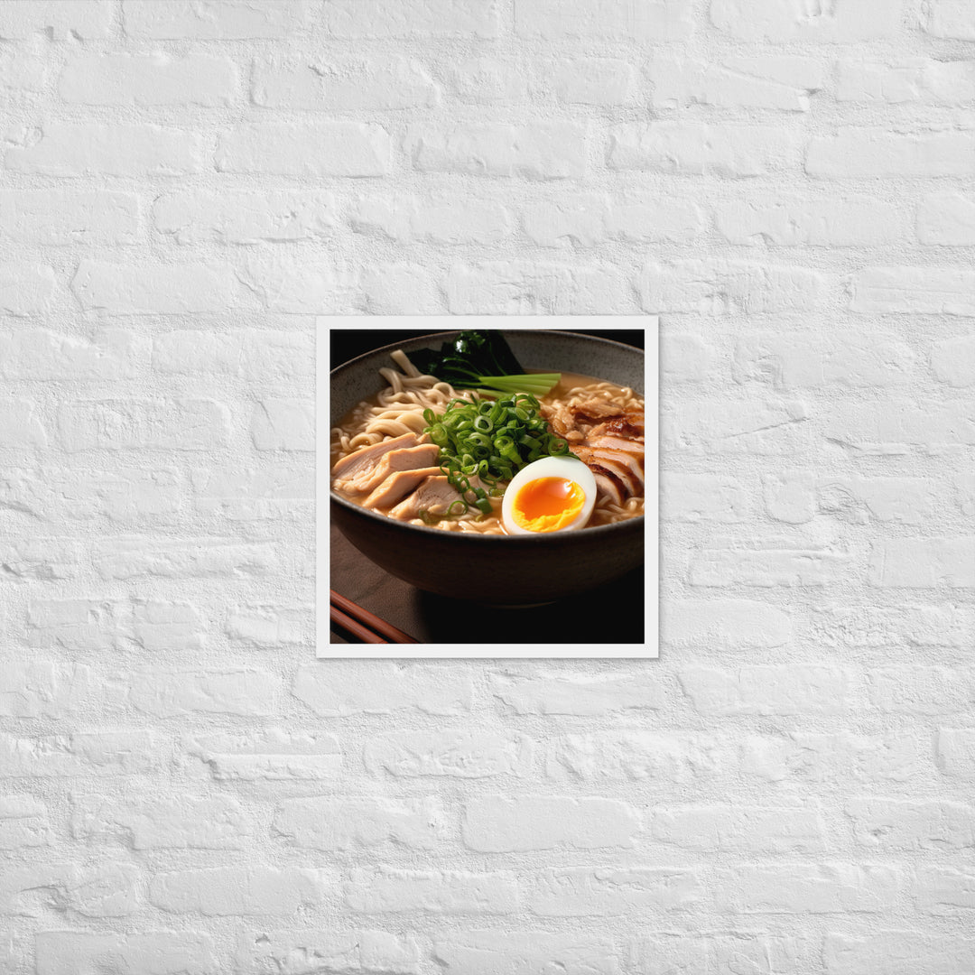 Chicken Ramen Framed poster 🤤 from Yumify.AI