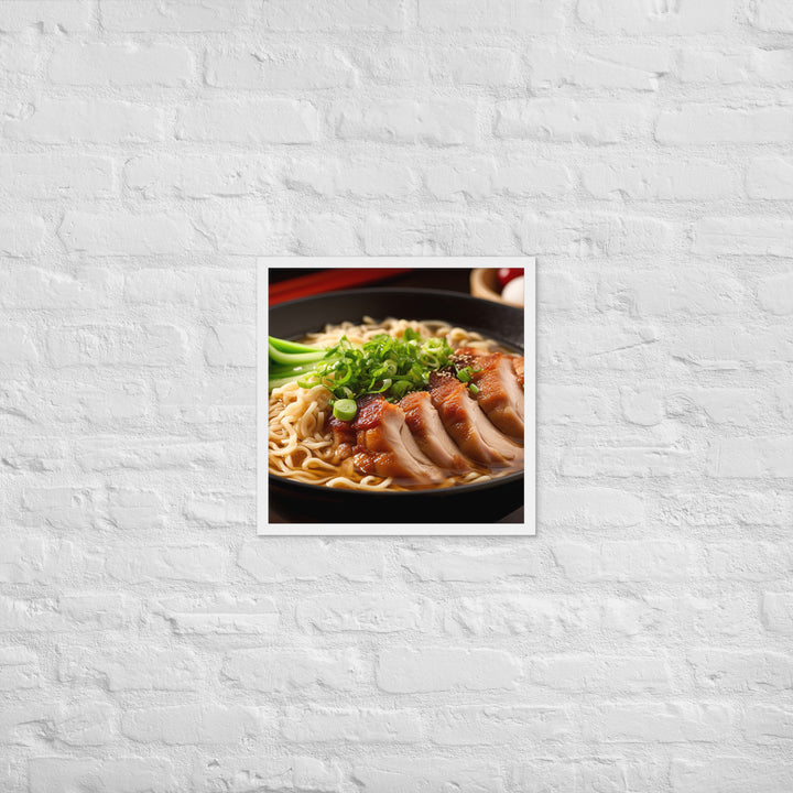 Chicken Ramen Framed poster 🤤 from Yumify.AI