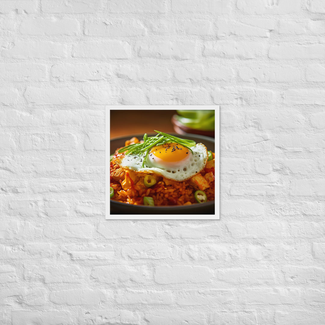 Kimchi Fried Rice Framed poster 🤤 from Yumify.AI