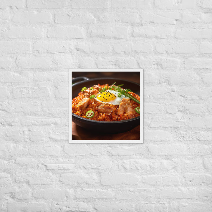 Kimchi Fried Rice Framed poster 🤤 from Yumify.AI