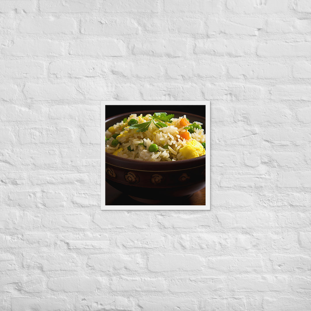 Egg Fried Rice Framed poster 🤤 from Yumify.AI