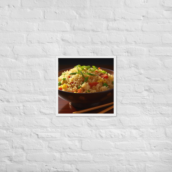 Egg Fried Rice Framed poster 🤤 from Yumify.AI