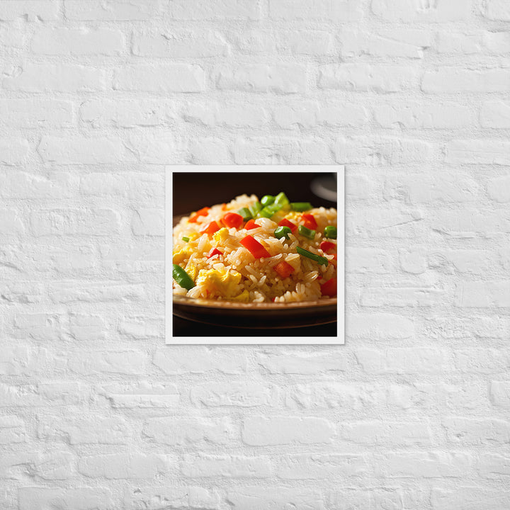 Egg Fried Rice Framed poster 🤤 from Yumify.AI