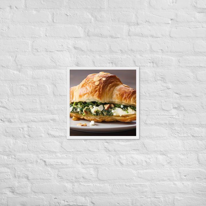 Spinach and Feta Croissant Framed poster 🤤 from Yumify.AI