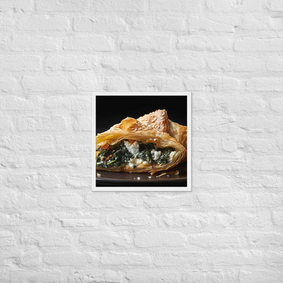 Spinach and Feta Croissant Framed poster 🤤 from Yumify.AI