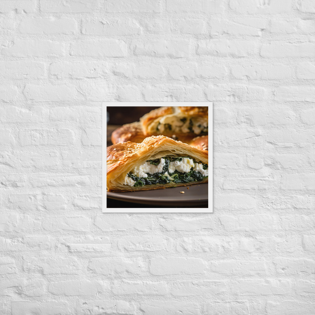 Spinach and Feta Croissant Framed poster 🤤 from Yumify.AI