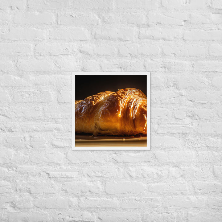 Plain Croissant Framed poster 🤤 from Yumify.AI