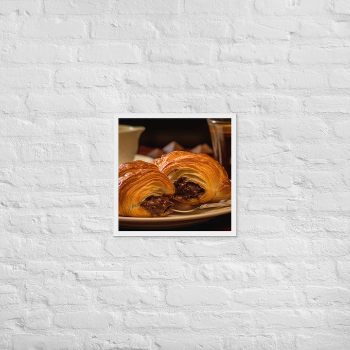 Chocolate Croissant Framed poster 🤤 from Yumify.AI