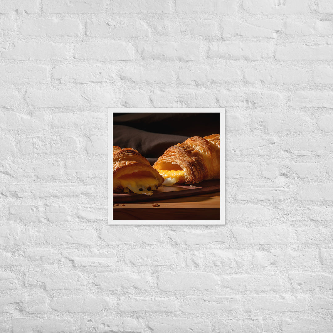 Cheese Croissant Framed poster 🤤 from Yumify.AI