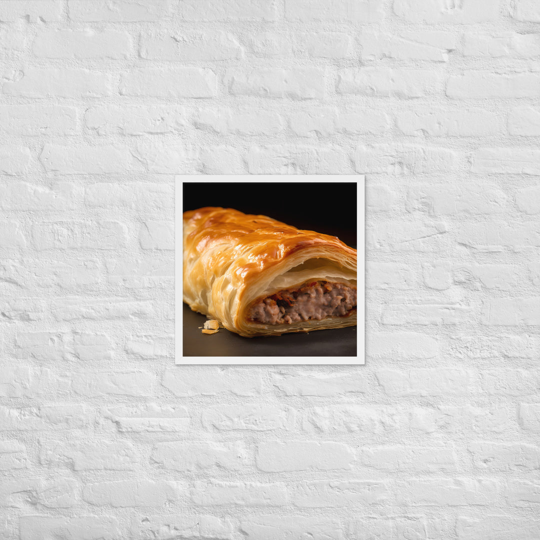 Sausage Rolls Framed poster 🤤 from Yumify.AI