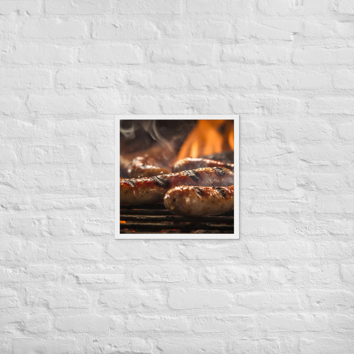 Sausage BBQ Framed poster 🤤 from Yumify.AI