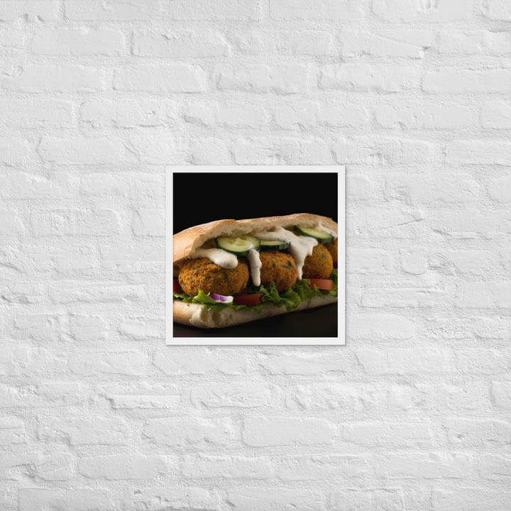 Falafel Sandwich Framed poster 🤤 from Yumify.AI