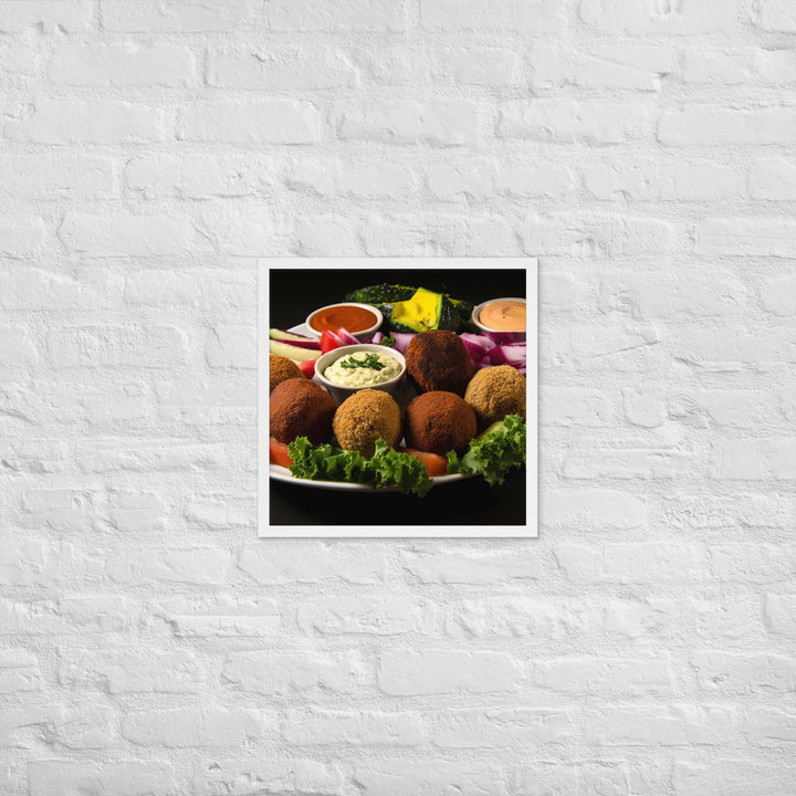 Falafel Platter Framed poster 🤤 from Yumify.AI