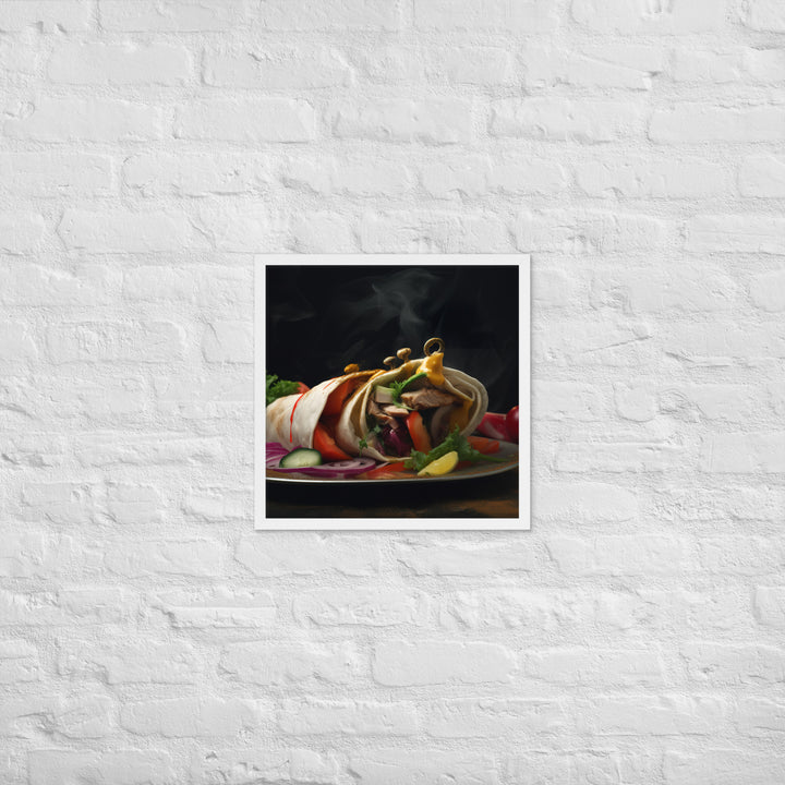 Shawarma Framed poster 🤤 from Yumify.AI