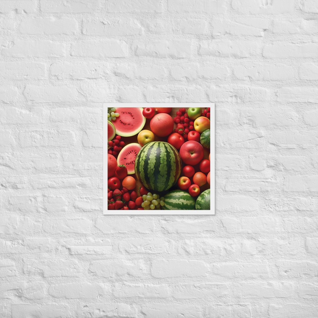 Watermelon Fruitscape Framed poster 🤤 from Yumify.AI