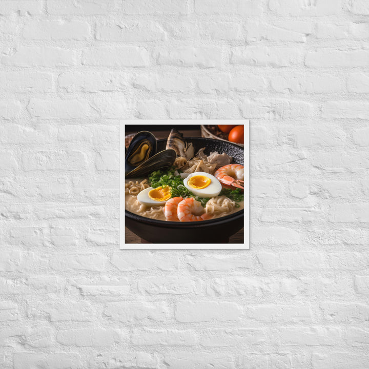 Seafood Ramen Framed poster 🤤 from Yumify.AI