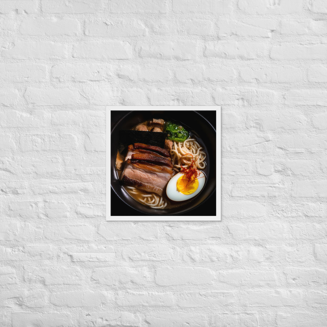 Pork Belly Ramen Framed poster 🤤 from Yumify.AI