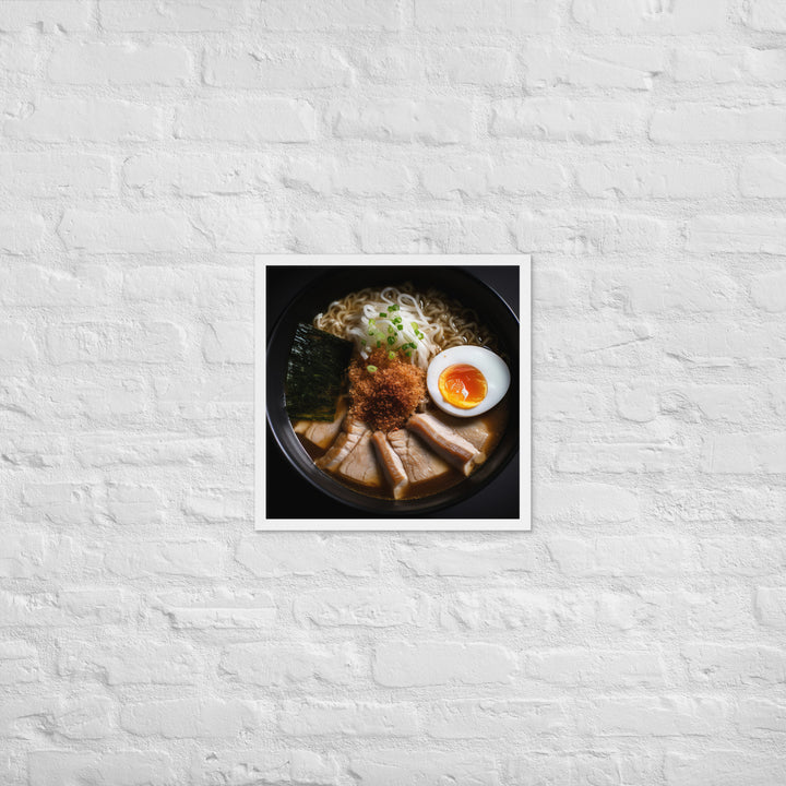 Pork Belly Ramen Framed poster 🤤 from Yumify.AI