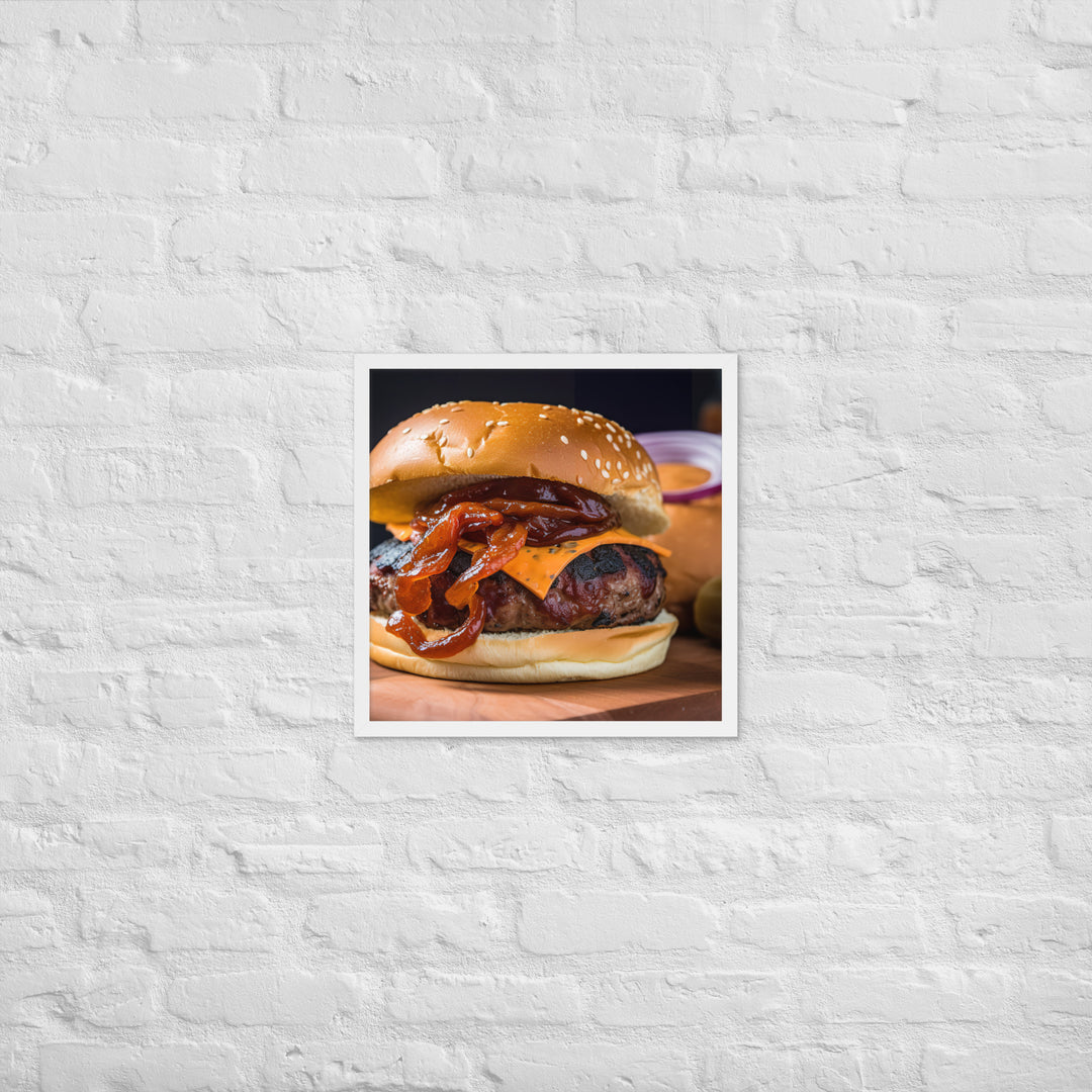 BBQ Burgers Framed poster 🤤 from Yumify.AI