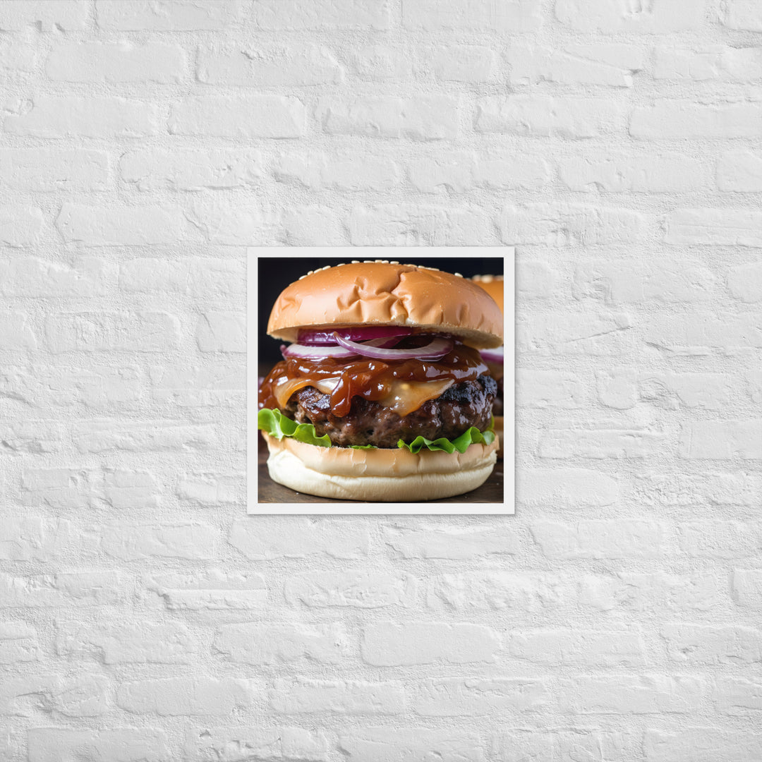 BBQ Burgers Framed poster 🤤 from Yumify.AI