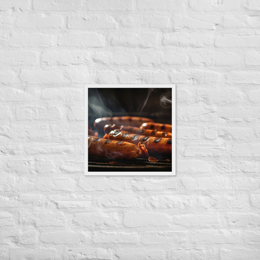 Sausage BBQ Framed poster 🤤 from Yumify.AI