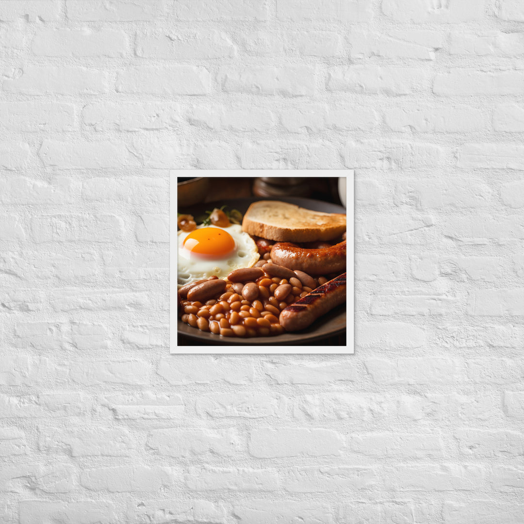 English Breakfast Framed poster 🤤 from Yumify.AI