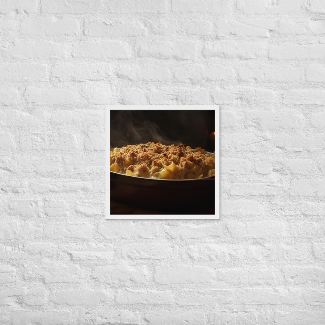 Baked Sausage and Cheese Casserole Framed poster 🤤 from Yumify.AI