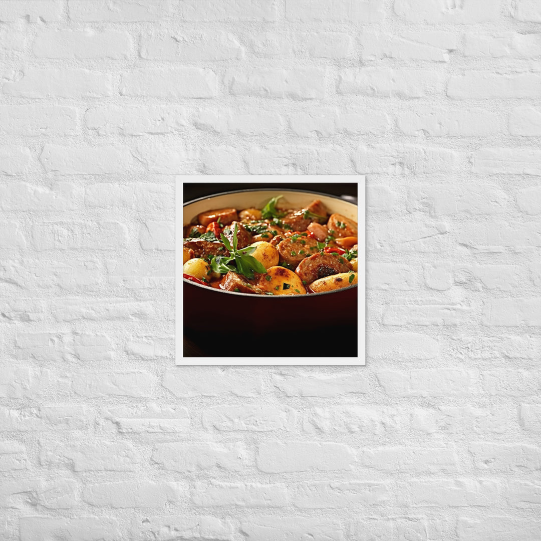 Sausage Casserole Framed poster 🤤 from Yumify.AI