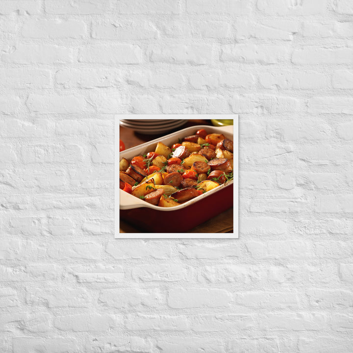 Sausage Casserole Framed poster 🤤 from Yumify.AI