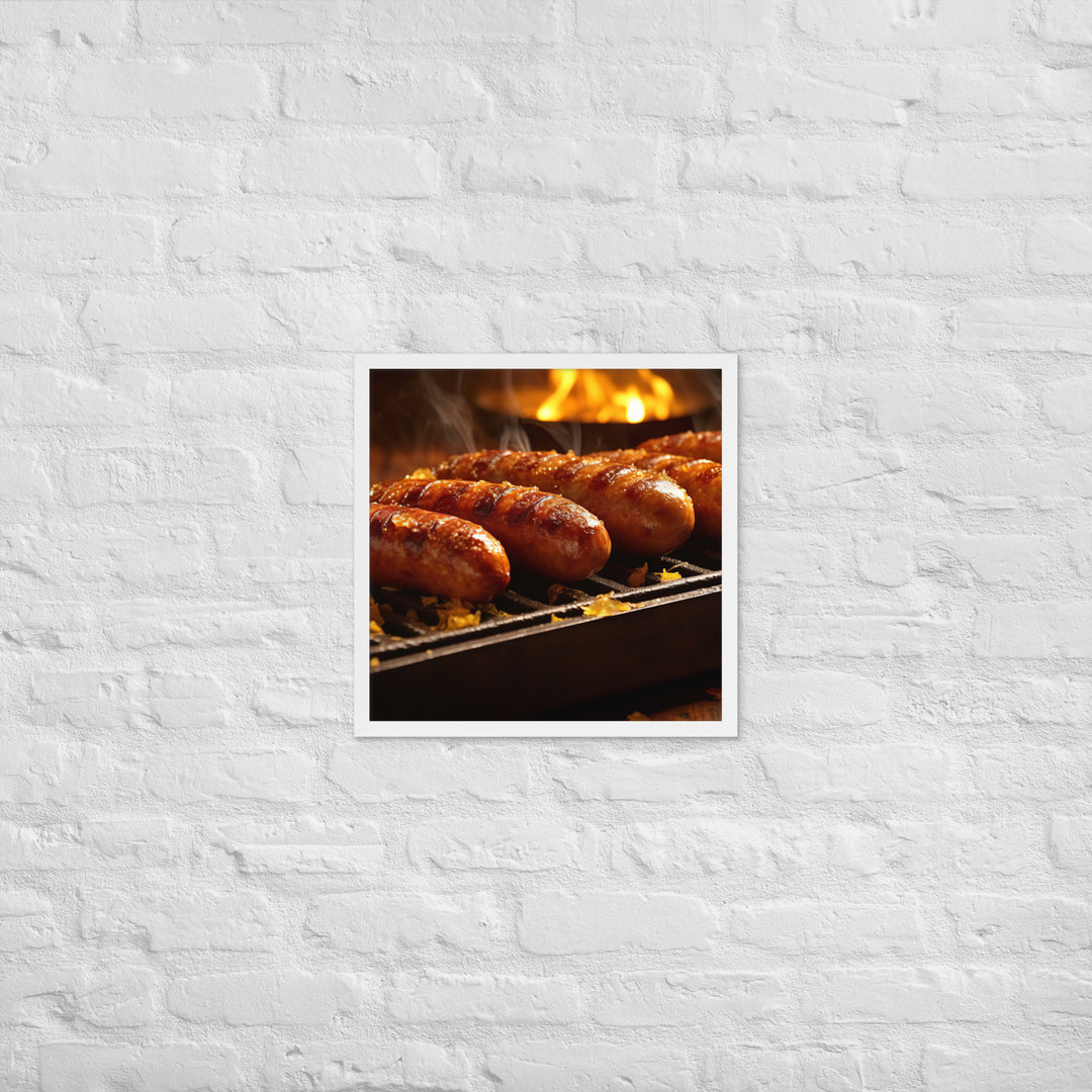 Roasted Sausage Framed poster 🤤 from Yumify.AI