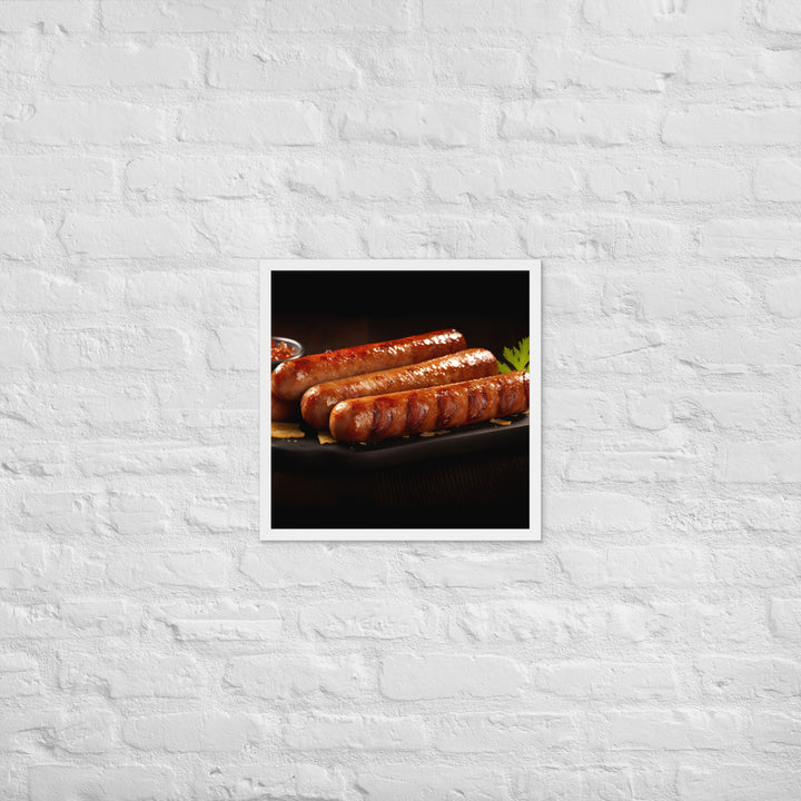 Roasted Sausage Framed poster 🤤 from Yumify.AI