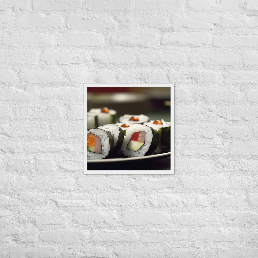 Sushi Rolls Framed poster 🤤 from Yumify.AI